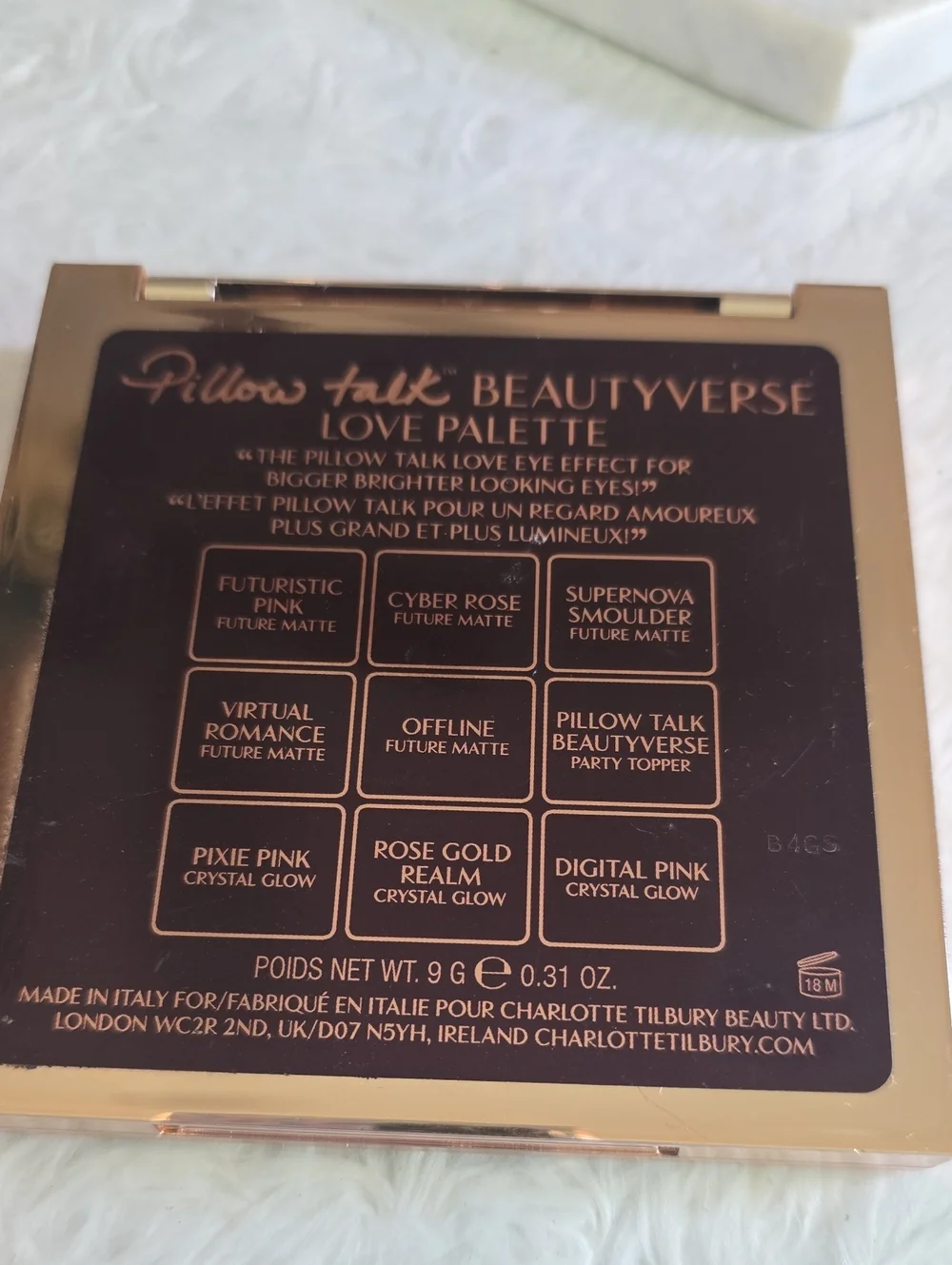 Charlotte Tilbury Pillow Talk Beautyverse Love Palette - No Box